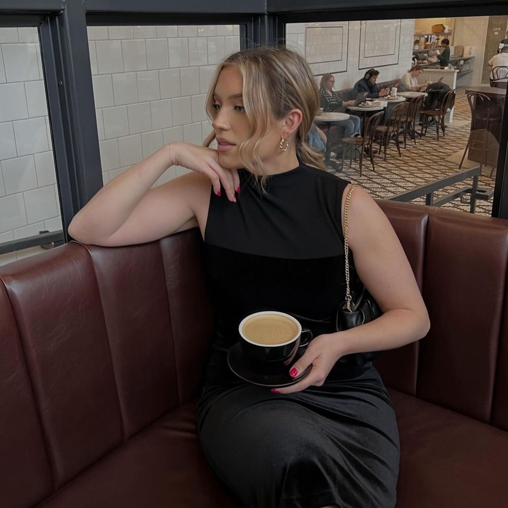 Turtleneck Sleeveless Black Formal Dress from Saturday Club!! ✨